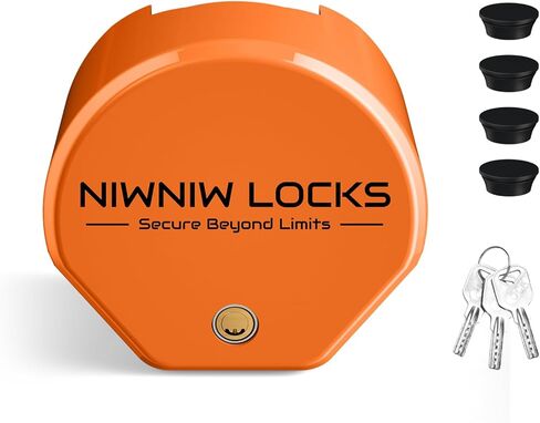 قفل عقار مقطورة ثقيلة-ملائمة عالمية 1-7/8 "2" 2-5/16 "مقرنات | مضاد لسان RV قفل لسان الشاحنة | تصميم أمن الصلب الهيكلي (أسود) in Kuwait