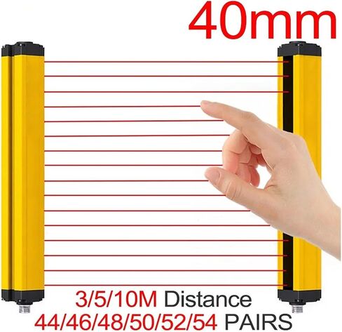 APS30 Safety Light Starta 44-54 Beam 40mm Rating 3/5/10M منطقة حماية مستشعر كهروضوئي 24V NPN PNP Universal (APS30-5040،5M المسافة) in Kuwait