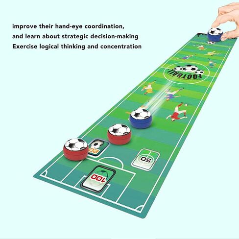 Tabletop Curling Game Football Type Fun Indoor and Outdoor Game Compact Curling Board Game Set 6 for Adults Kids in Saudi Arabia