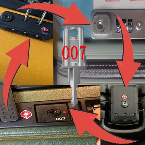 4pcs TSA007 TSA002 إصلاح الأمتعة مفتاح رئيسي لاستبدال الأمتعة لحقيبة حقيبة حقيبة حقائب الجمارك تنسى دبوس كلمة مرور الأمتعة (TSA002_4PCS) in Saudi Arabia