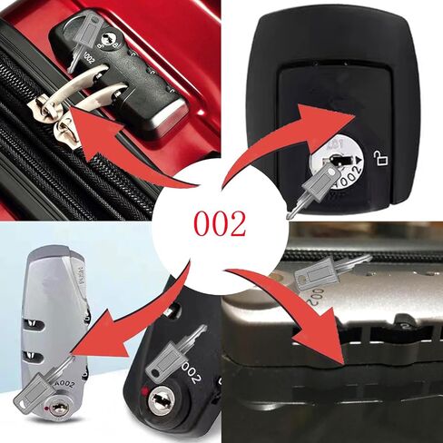 4pcs TSA007 TSA002 إصلاح الأمتعة مفتاح رئيسي لاستبدال الأمتعة لحقيبة حقيبة حقيبة حقائب الجمارك تنسى دبوس كلمة مرور الأمتعة (TSA002_4PCS) in Saudi Arabia