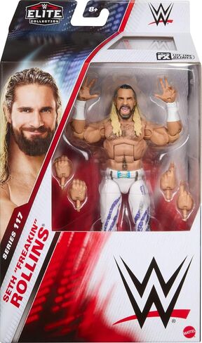Mattel WWE Elite Action Figure & Accessories, Series #117 6-inch Collectible Seth “Freakin" Rollins with 25 Articulation Points & Swappable Hands in Saudi Arabia