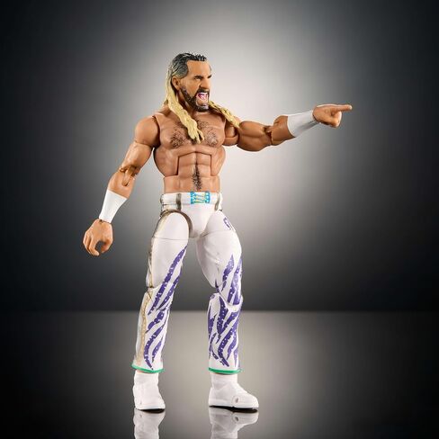 Mattel WWE Elite Action Figure & Accessories, Series #117 6-inch Collectible Seth “Freakin" Rollins with 25 Articulation Points & Swappable Hands in Saudi Arabia