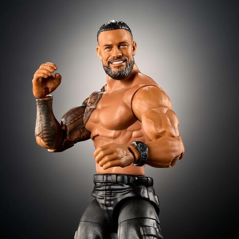 Mattel WWE Elite Action Figure & Accessories ، Series #117 6 inch Roman Roman Rigns مع 25 نقطة مفصلية وأيدي قابلة للتبديل in Saudi Arabia