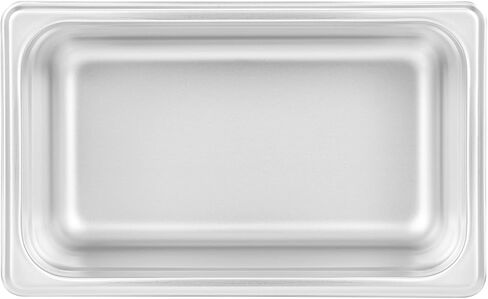 Restaurantware Hotel Pan 1 Count 1/4 Size Anti-Jam 4" Deep Freezable 24 Gauge Stainless Steel Steam Pan Lid Sold Separately, for Use in Commercial Kitchens, Cafeterias, and Catering Event in Saudi Arabia