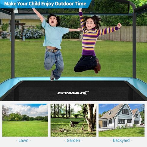 Gymax Trampoline للأطفال ، ترامبولين طفل صغير 6 أقدام مع شبكة أمان متأرجحة وعلاج ، ASTM المعتمد من الترفيه ترامبولين للداخلية/الخارجية ، عيد ميلاد للبنين والبنات الصغار in Saudi Arabia