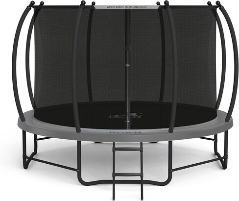 BCAN 8FT 10FT 12FT 14FT 15FT 16FT Recreational Trampoline with Enclosure for Kids Adults, ASTM Approved, Outdoor Trampolines with Ladder for Kids in Kuwait