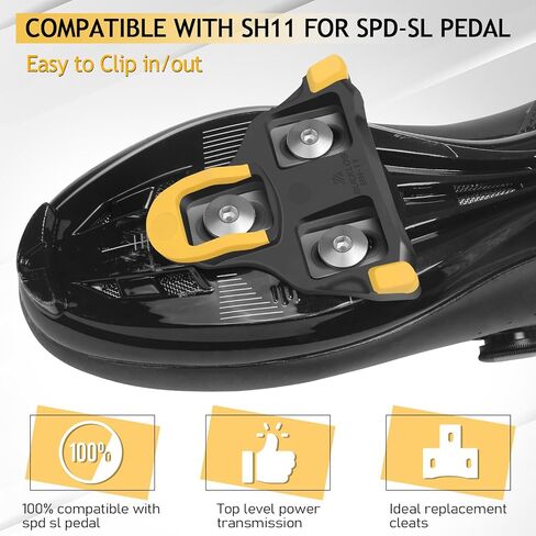 مرابط Bucklos SPD SL لأحذية ركوب الدراجات على الطريق متوافقة مع Pedals SPD-SL-SPD-SL-BH10/BH11/BH12 مرابط عائمة لبلووتون الداخلي والتدريب على الدراجات في الهواء الطلق in Kuwait
