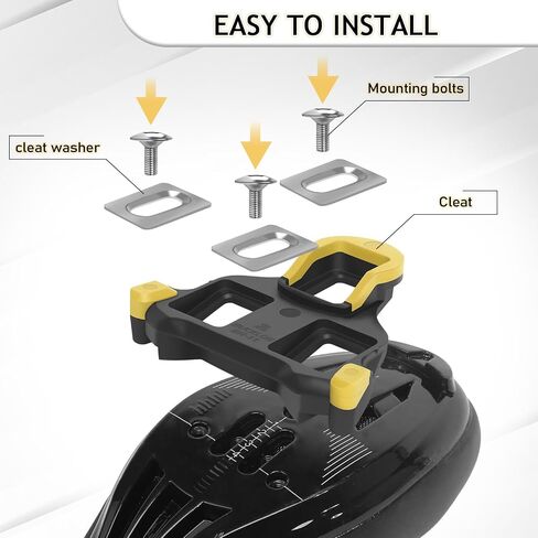 مرابط Bucklos SPD SL لأحذية ركوب الدراجات على الطريق متوافقة مع Pedals SPD-SL-SPD-SL-BH10/BH11/BH12 مرابط عائمة لبلووتون الداخلي والتدريب على الدراجات في الهواء الطلق in Kuwait