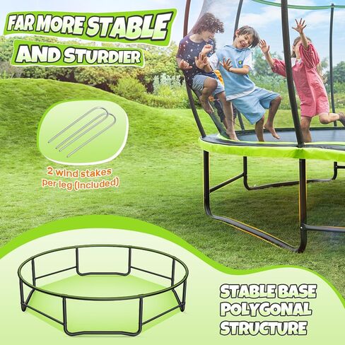 BCAN 8FT 10FT 12FT 14FT 15FT 16FT Recreational Trampoline with Enclosure for Kids Adults, ASTM Approved, Outdoor Trampolines with Ladder for Kids in Kuwait
