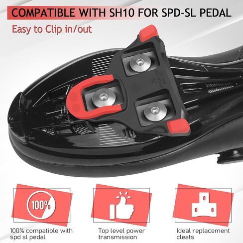 BUCKLOS SPD SL Cleats for Road Bike Cycling Shoes Compatible with Shimano SPD-SL Pedals-BH10/BH11/BH12 Float Cleats for Indoor Peloton & Outdoor Bicycle Training in Saudi Arabia