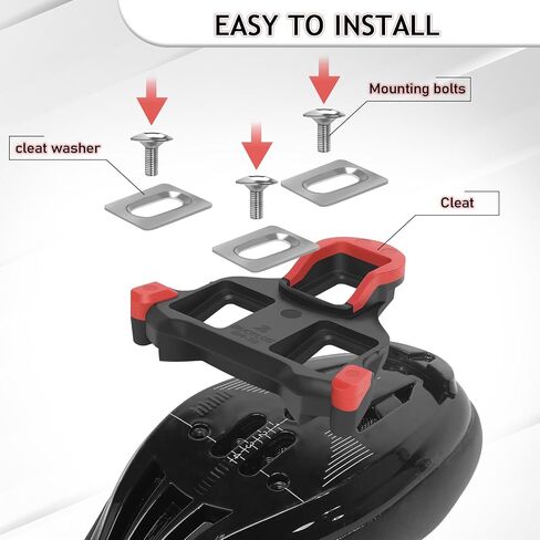 BUCKLOS SPD SL Cleats for Road Bike Cycling Shoes Compatible with Shimano SPD-SL Pedals-BH10/BH11/BH12 Float Cleats for Indoor Peloton & Outdoor Bicycle Training in Saudi Arabia