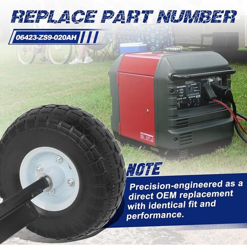 طقم عجلات التضاريس الأسود ، مناسبة لـ Predator 9000 8750 و 6500 واط ، إطارات صلبة in Saudi Arabia