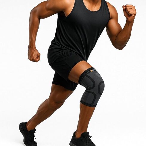 Compression Knee Sleeve, High Support for Training and Recovery, Breathable Design (2, Medium Medical Knee Support with Patella Pad & Side Stabilizers, Compression Knee Sleeve for Meniscus Tear, ACL, Joint Pain, Runner, Workout - FSA/HSA Eligible in Saudi Arabia