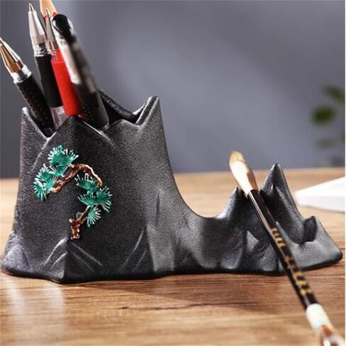 Pen holder ceramic decoration office student desktop retro classical multifunctional storage brush bucket in Saudi Arabia
