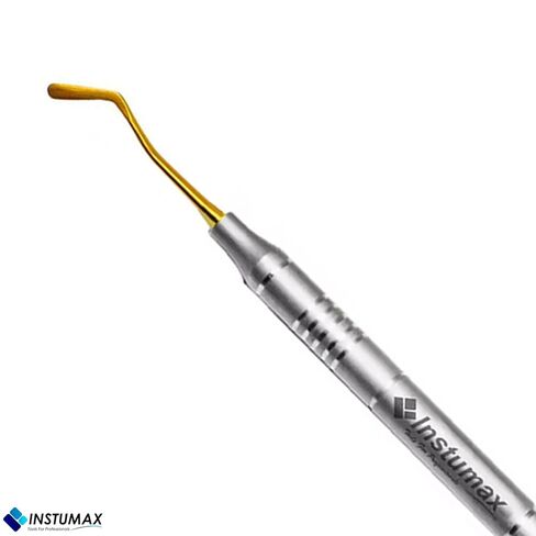 INSTUMAX Set Of 5 Dental Composite Filling Instruments Spatula & Plugger Golden Titanium Coated Tip - Handmade Tools for Professionals in Saudi Arabia