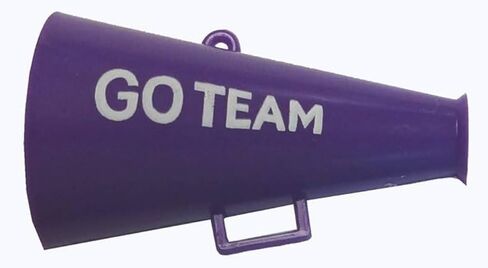 Go Team Megaphones 1.5" (Many Colors) (White/Gold, 3pc Package) in Kuwait