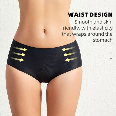 سراويل داخلية 2PC للنساء بوت ملعب مبطن عالي الخصر مُحسّن مُحسّن للمللى in Kuwait