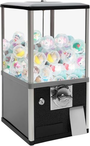 آلات بيع 25 سنتًا ، تعمل شركة Gumball Machine Machine Machine Machine التجارية التي تعمل بالعملة المعدنية لمحلات البيع بالتجزئة المتاجر ومتاجر التجزئة (White) in Kuwait