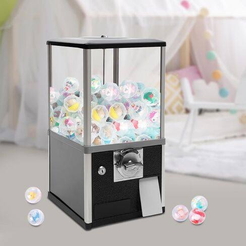 آلات بيع 25 سنتًا ، تعمل شركة Gumball Machine Machine Machine Machine التجارية التي تعمل بالعملة المعدنية لمحلات البيع بالتجزئة المتاجر ومتاجر التجزئة (White) in Kuwait