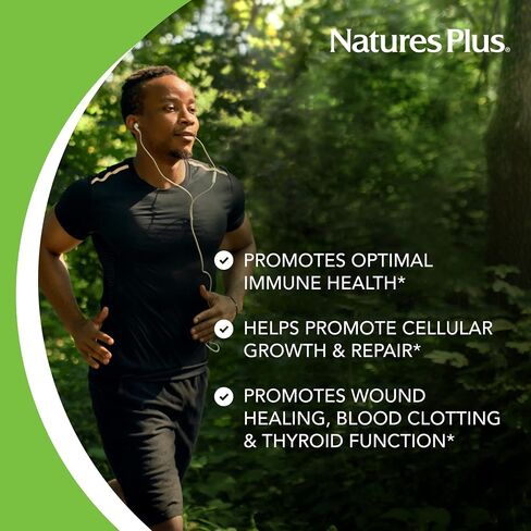 NaturesPlus Zinc 10 mg - 90 Tablets, Pack of 2 - Supports Immune Health & Overall Well-Being - High-Potency Amino Acid Chelate Form - Gluten Free, Vegetarian - 180 Total Servings in Saudi Arabia