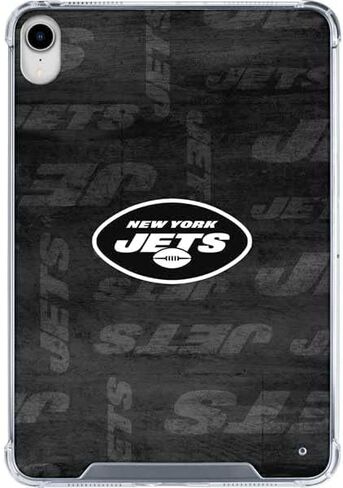 Skinit Clear Tablet Case Compatible with iPad 11th Gen (2025) - Officially Licensed NFL New York Jets Black & White Design in Saudi Arabia