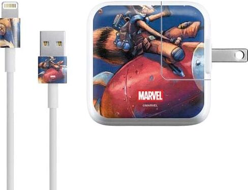 Skinit Scheal Skinit Goon Other Concerpated مع iPad Charger (10W USB) - تصميم Marvel Rocket Raccoon Raccoon Arsenal مرخص رسميًا in Kuwait