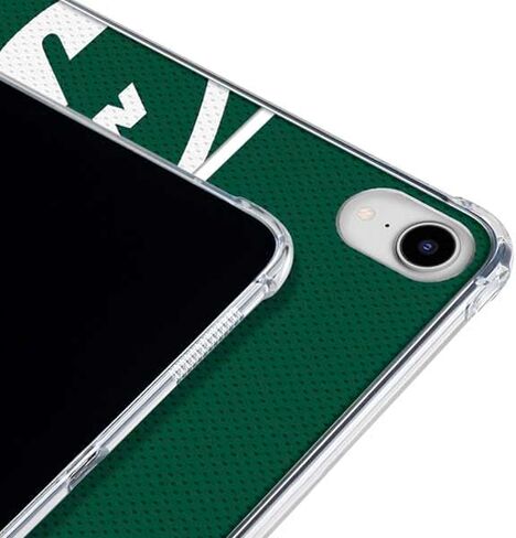 Skinit Clear Tablet Case Compatible with iPad 11th Gen (2025) - Officially Licensed NFL New York Jets Black & White Design in Saudi Arabia