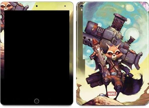 Skinit Skinit Tablet Skin متوافق مع iPad Pro 12.9in (2017) - Marvel Rocket Rocket Raccoon Design Arsenal Design in Kuwait