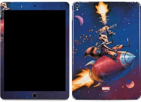 Skinit Skinit Tablet Skin متوافق مع iPad Pro 12.9in (2017) - Marvel Rocket Rocket Raccoon Design Arsenal Design in Kuwait
