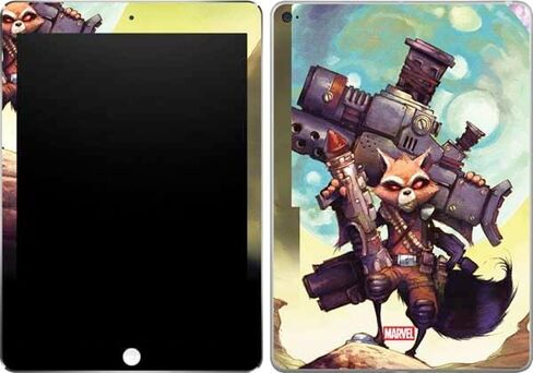 Skinit Decal Tablet Skin Compatible with iPad Air 2 - Officially Licensed Marvel Rocket Raccoon Armored Arsenal Design in Saudi Arabia