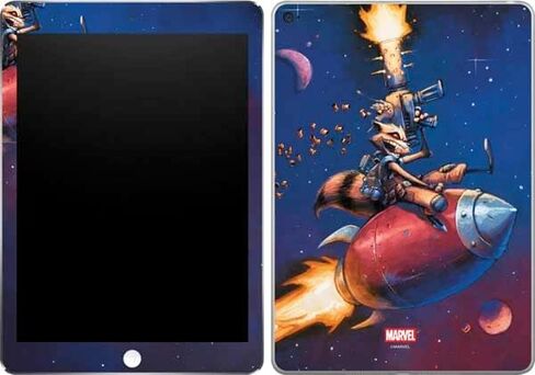 Skinit Decal Tablet Skin Compatible with iPad Air 2 - Officially Licensed Marvel Rocket Raccoon Armored Arsenal Design in Saudi Arabia