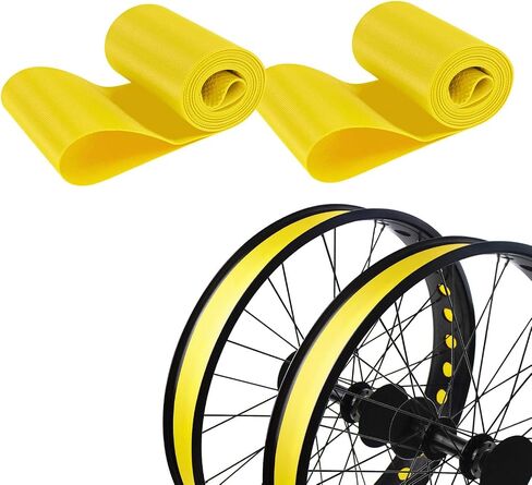 ADDMOTOR Rim Strip Rim Tape 20 inch Fat tire Liner PVC Inner Tube Cushion Protector Anti Puncture for Bikes 2PCS in Kuwait