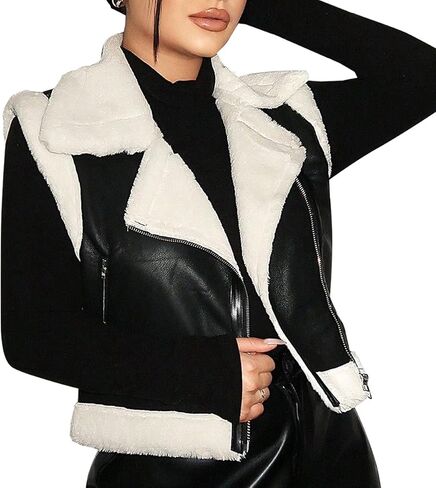 Faux Leather Jacket Women Trench Coat Long Button Jacket Open Front Motorcycle Coat with Belt in Saudi Arabia