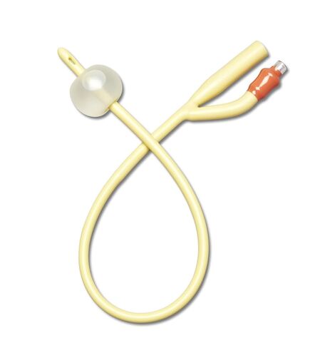 Medline Silicone-Elastomer Coated Latex Foley Catheters, 14 Fr, 10 mL Balloon, Straight Tip, 2-Way, Case of 12 Each in Saudi Arabia