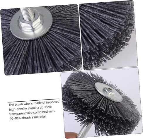 PRETYZOOM Grit Abrasive Grinding Head for Woodworkers Threaded Handle for Easy Attachment for Removal Surface Preparation and Wood Finishing for in Saudi Arabia