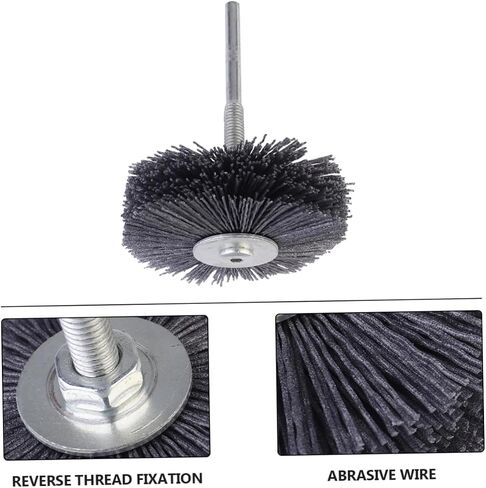 PRETYZOOM Grit Abrasive Grinding Head for Woodworkers Threaded Handle for Easy Attachment for Removal Surface Preparation and Wood Finishing for in Saudi Arabia