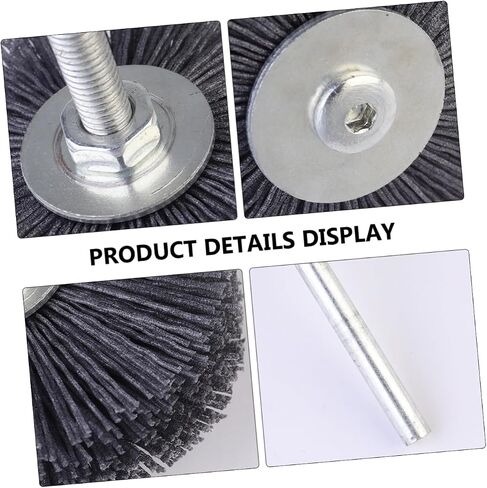 PRETYZOOM Grit Abrasive Grinding Head for Woodworkers Threaded Handle for Easy Attachment for Removal Surface Preparation and Wood Finishing for in Saudi Arabia
