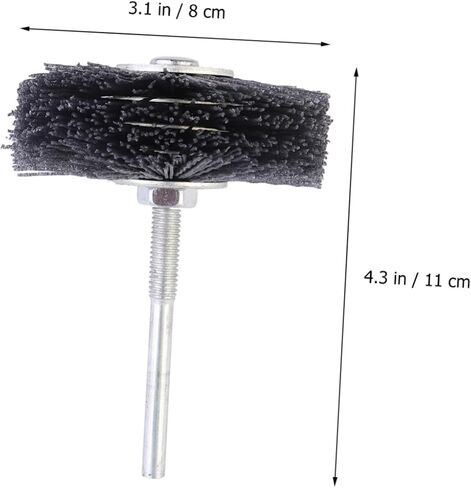 PRETYZOOM Grit Abrasive Grinding Head for Woodworkers Threaded Handle for Easy Attachment for Removal Surface Preparation and Wood Finishing for in Saudi Arabia