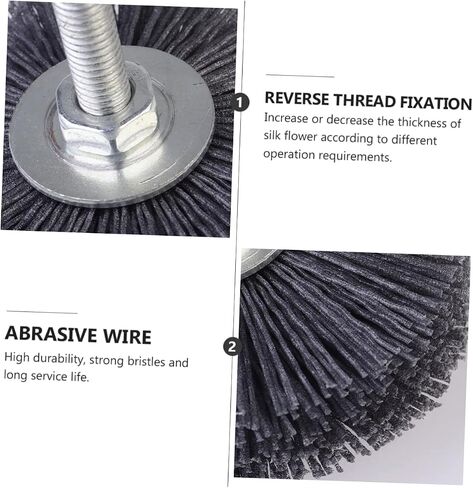PRETYZOOM Grit Abrasive Grinding Head for Woodworkers Threaded Handle for Easy Attachment for Removal Surface Preparation and Wood Finishing for in Saudi Arabia