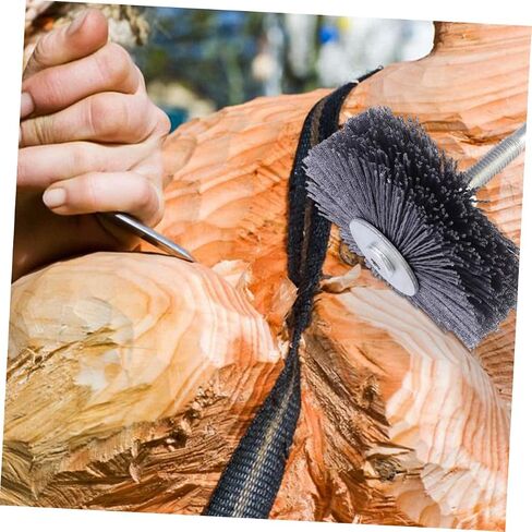 PRETYZOOM Grit Abrasive Grinding Head for Woodworkers Threaded Handle for Easy Attachment for Removal Surface Preparation and Wood Finishing for in Saudi Arabia