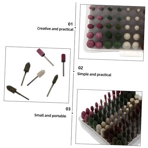 PRETYZOOM 100pcs Grinding Wheel Heads Versatile Small Grinding Heads for Polishing and Carving Material for Long-Lasting Use in Kuwait