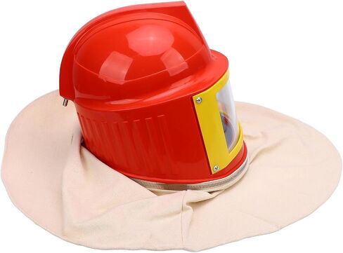 Sandblaster Helmet Safe Air Feed Sandblast with White Canvas Shoulder Hood Protector Sandblasting Supplies in Saudi Arabia
