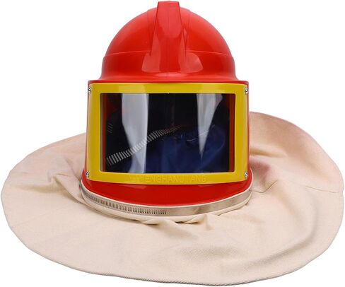 Sandblaster Helmet Safe Air Feed Sandblast with White Canvas Shoulder Hood Protector Sandblasting Supplies in Saudi Arabia