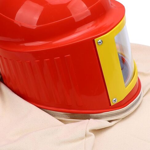 Sandblaster Helmet Safe Air Feed Sandblast with White Canvas Shoulder Hood Protector Sandblasting Supplies in Saudi Arabia