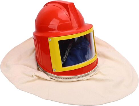 Sandblaster Helmet Safe Air Feed Sandblast with White Canvas Shoulder Hood Protector Sandblasting Supplies in Saudi Arabia