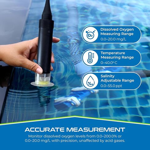 SPER Scientific Scientific Portable Oxygen Solled Meter 860067 مع شاشة LCD كبيرة ، ودرجة حرارة السيارات ، والملوحة اليدوي والضغط ، والصيانة المنخفضة القياس لتربية الأحياء المائية ، والخمير والمزيد in Kuwait