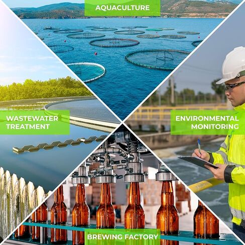 SPER Scientific Scientific Portable Oxygen Solled Meter 860067 مع شاشة LCD كبيرة ، ودرجة حرارة السيارات ، والملوحة اليدوي والضغط ، والصيانة المنخفضة القياس لتربية الأحياء المائية ، والخمير والمزيد in Kuwait