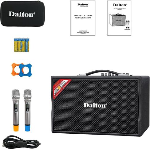 KS8Pro Karaoke Machine for Adults Karaoke Machine with Bluetooth and Wireless Microphone for Adults, Portable Bluetooth Speaker System with 2 Microphones, Loud Speakers for Tv Kareoke and Events Use in Kuwait