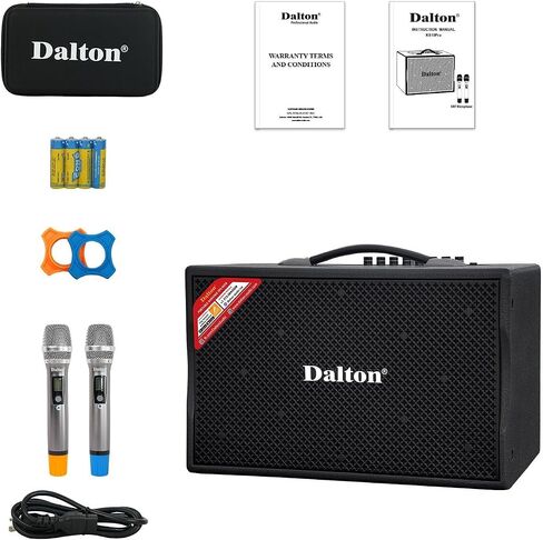 KS8Pro Karaoke Machine for Adults Karaoke Machine with Bluetooth and Wireless Microphone for Adults, Portable Bluetooth Speaker System with 2 Microphones, Loud Speakers for Tv Kareoke and Events Use in Kuwait